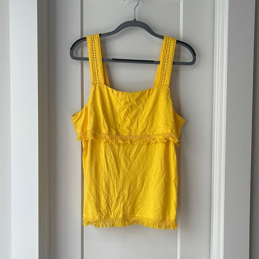 Yellow J. Crew Tank